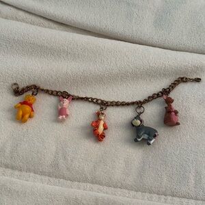 Winnie the Pooh vintage charm bracelet with characters